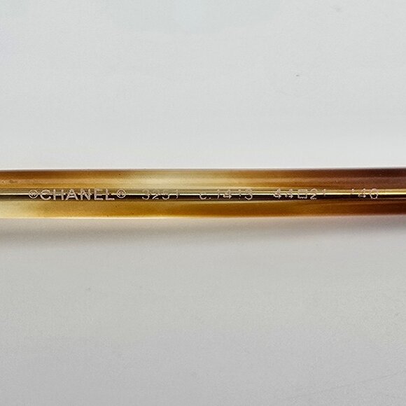 Chanel 3251 c.1413 Light Tortoise Round Eyeglasses Frame Italy 44-21-140 - Picture 7 of 15